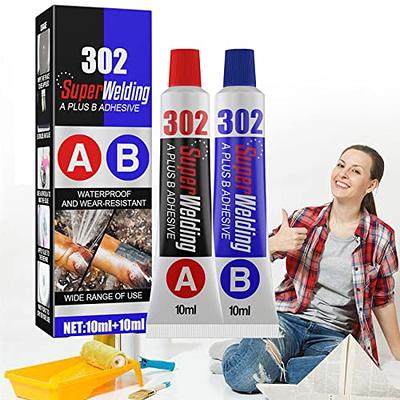 Metal Glue, Casting Metal Repair Glue (A+B), High Temperature Heat  Resistant Glue For Metal, AB Metal Adhesive & Liquid Weld For Metal In Lieu  Of Weld