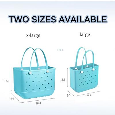 Beach Bag Rubber Tote Bag, Waterproof Travel Bag Outdoor Fashion Portable  Handbag for Beach Sports Market Pool Boat (Banana Leaf, X-Large) - Yahoo  Shopping