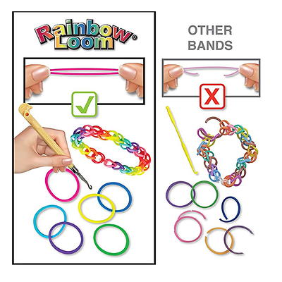 Rainbow Loom Electric Purple Glow High Quality Rubber Bands, the