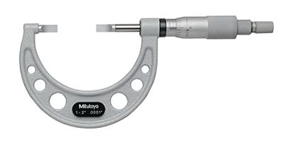 Mitutoyo 193-212 Digit Outside Micrometer, Friction Thimble, 1-2