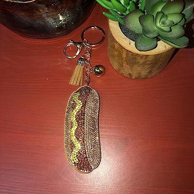 Chicago Style Hot Dog Enamel Keychain