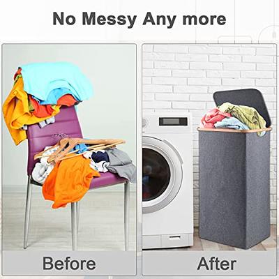 Foldable Laundry Baskets Dirty Clothes Storage Basket with Handle