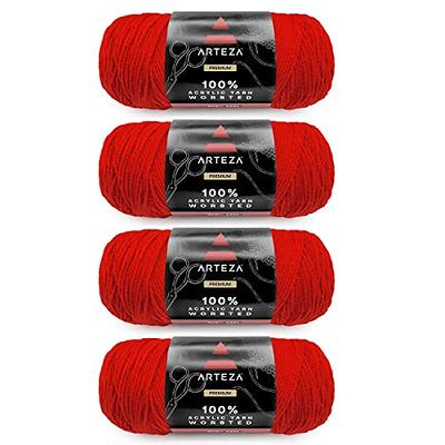 Yarn for Crocheting, Crochet Yarn, Easy Yarn, Beginners Yarn for Crocheting  with Easy-to-See Stitches, Stitch Marker, and Elbow Needle Cotton Yarn for