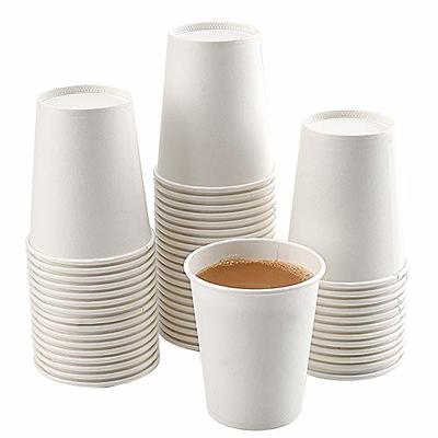 50 Pack 3oz White Paper Cups, Bathroom Cups Disposable,Moushwash