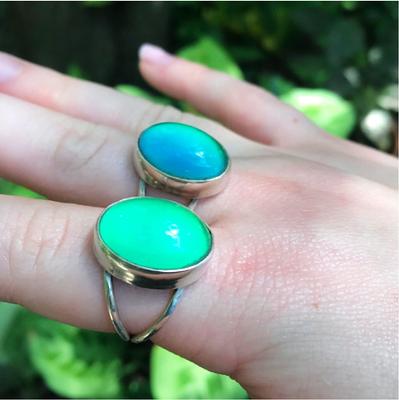 Sterling Silver Color Changing Mood Ring