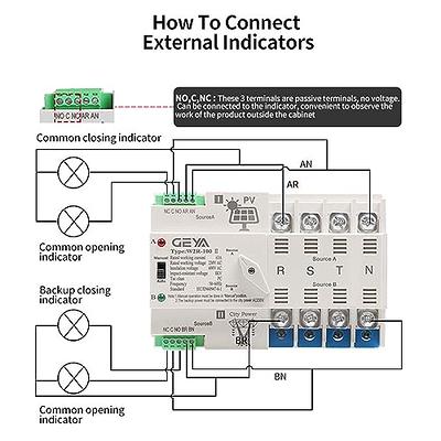 Solare fotovoltaico Ats Automatic Transfer Switch 63a -mng