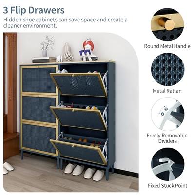 JIUYOTREE 7-Tier Shoe Rack with Dustproof Cover Shoe Storage Organizer  Closet Shoe Cabinet Shelf Hold up to 28 Pairs of Shoes for Doorway Corridor