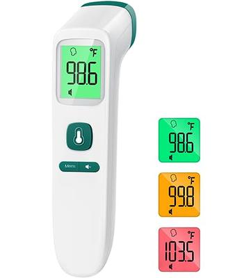 Digital Infrared Thermometer for Adults and Kids Baby Forehead Thermometer  Touchless Basal Thermometer No Touch Fever Instant Read Thermometers for