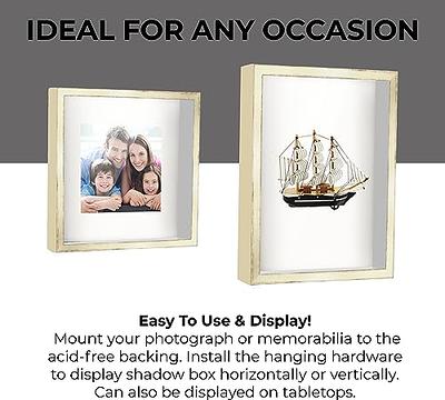 Pixy Canvas 8x10 inch Floater Frame for Canvas Paintings, Wood Panels,  Canvas Panels & Stretched Canvas Boards. Floating Frame fits 5/8, 3/4 &  max