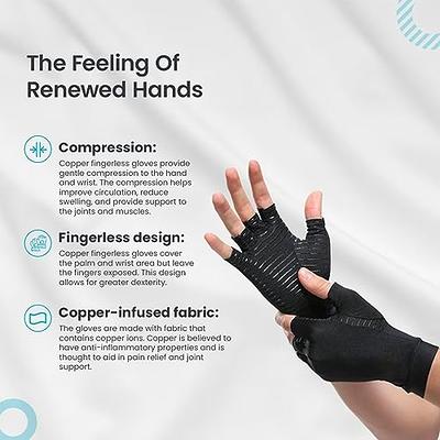 Raynaud's Leather Grip Full Gloves Promote Hand Circulation