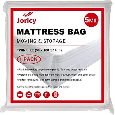 Mattress Vacuum Bag, Sealable Bag for Memory Foam or Inner Spring  Mattresses, Compression and Storage for Moving and Returns, Leakproof Valve  and