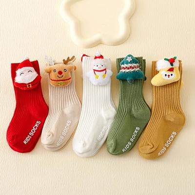 yuhappy Toddler Baby Girls Boys Christmas Socks 3D Cute Santa Claus Snowman Christmas  Tree Reindeer Warm Non-Slip Sock (Red Santa Claus, 1-3 Years) - Yahoo  Shopping