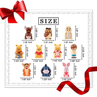  Winnie Figurines Cute Winnie Characters Figures Toy Set Winnie  Cupcake Toppers for Fairy Garden Party Decoration Home Decor Cake Toppers  (BJ-Pooh C) : Grocery & Gourmet Food