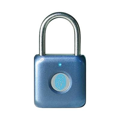 Fingerprint Padlock eLinkSmart Digital Padlock Locker Lock Metal Keyless  Thumbprint Lock for Gym Locker, School Locker, Backpack, Suitcase, Luggage  (Silver) - Yahoo Shopping