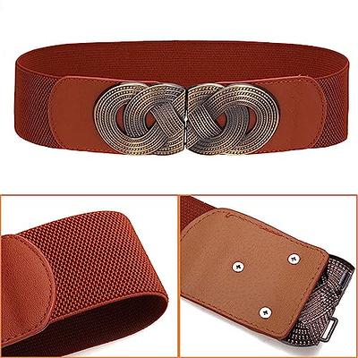 LANEYCX Womens Stretchy Vintage Elastic Waist Cinch Belt - Wide Belt for a  Timeless Look, Brown S - Yahoo Shopping