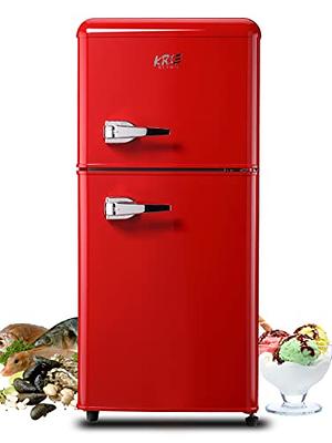 3.5cu.ft Compact Refrigerator Mini Fridge with Freezer, Krib Bling Small  Refrigerator with 2 Door