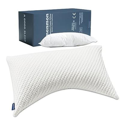 Cooling Side Sleeper Pillow for Neck and Shoulder Pain, Shredded