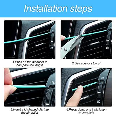 10pcs Car Accessories Interior Soft PVC AC Air Conditioner Outlet Over