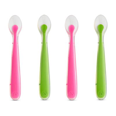 Munchkin Training Spoons, Silicone, Gentle Scoop - 2 spoons