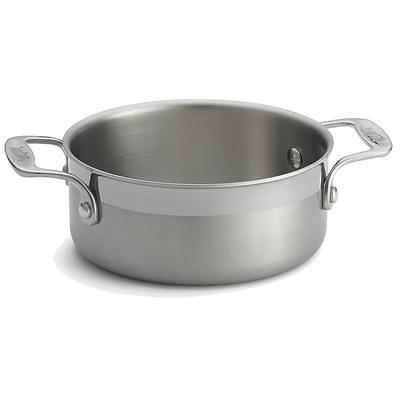 Vigor SS3 Series 6 Qt. Tri-Ply Stainless Steel Stock Pot with Cover