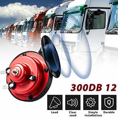 4 Pcs 300DB Loud Train Horn for Truck Electric Snail Horns 12V