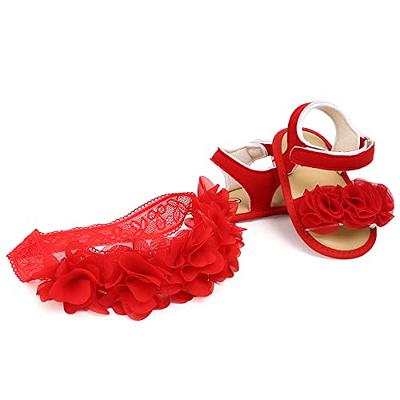 Newborn Baby Girl Crib Shoes Infant Party Dress Princess Shoes Size 0-18  Months