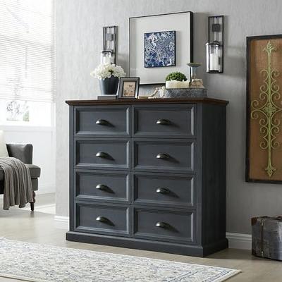 SinCiDo Dresser for Bedroom,8 Drawer Bedroom Dresser,Chest of Drawers  Organizer Storage, Farmhouse Wood Rustic Tall Dresser Chest of Drawer for  Closet, Living Room, Children's Room,Dark Grey - Yahoo Shopping