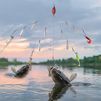 New Design High-Quality Bass Crappie Fishing Lure 5 Arms Umbrella