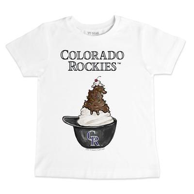 Lids Colorado Rockies Tiny Turnip Youth Bronto Logo T-Shirt - White