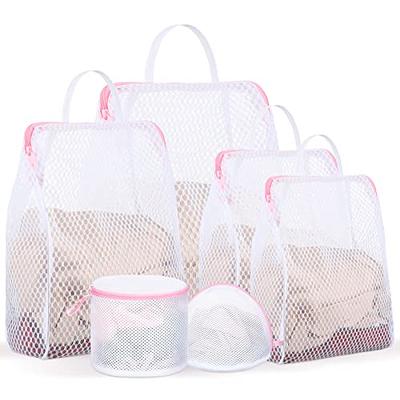 Fine Mesh Laundry Bag Household Net Laundry Bags With Zipper - Temu