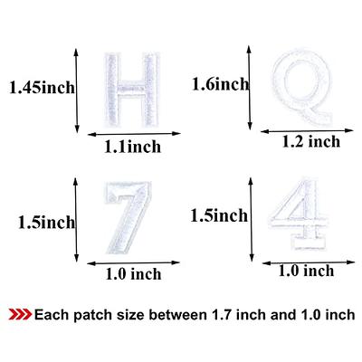 1.5 Iron on Letters & Numbers Rhinestone Letters Alphabet Patches 