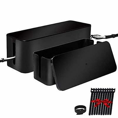 Fleming Supply J Channel Desk Cable Organizer, 10 Black Raceway, Cord Cover  Management Kit for Desks, Offices 688724YNF