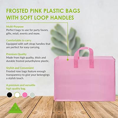 Large Frosted Plastic Shopping Bags