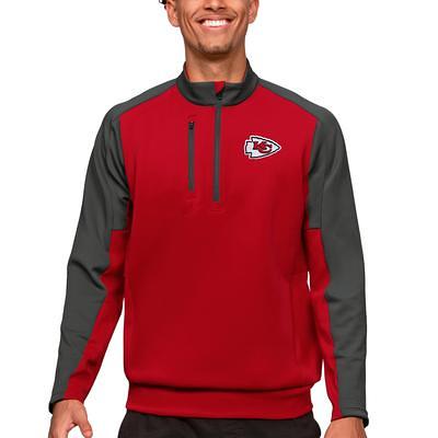 Men's Kansas City Chiefs Cutter & Buck Red/Gray Big & Tall Replay Pullover  Jacket