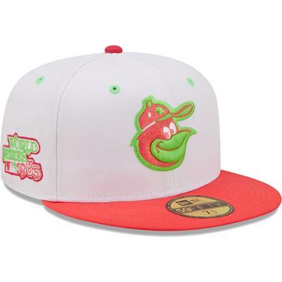 Men's New Era White/Coral York Yankees 100th Anniversary Strawberry Lolli 59FIFTY Fitted Hat