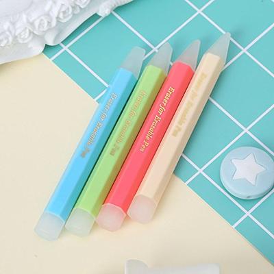  TAODAN 2pcs Sand Eraser School Office Stationery Correction  Supplies Sand & Rubber Particles for Erasing Fountain Pen Ball-Point Pen  Double Head Remover for Ink/Pencil : Office Products