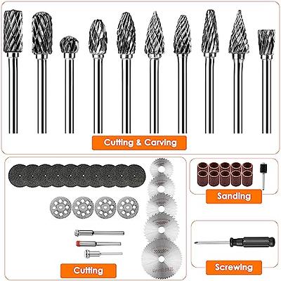 6PCS HSS Dremel Rotary Tool Mini Drill Bits Burr Set Dremel Tools