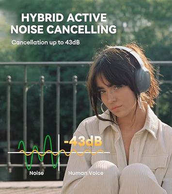 Edifier W820NB Plus Hybrid Active Noise Cancelling Headphones - LDAC Codec  - Hi-Res Audio - Fast Charge - Over Ear Bluetooth V5.2 Headphones for