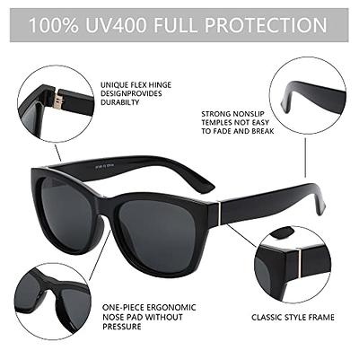 Joopin Polarized Sunglasses Womens Trendy Oversized Large Driving Sun  Glasses Ladies UV Protective Big Sunnies Shades (Black) 