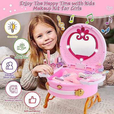  Kids Makeup Kit for Girl - Kids Makeup Kit Toys for Girls  Washable Makeup Set Little Girls, Child Play Real Girl Makeup Toys,Non  Toxic Cosmetic,Age3-12 Year Old Children Gift : Toys
