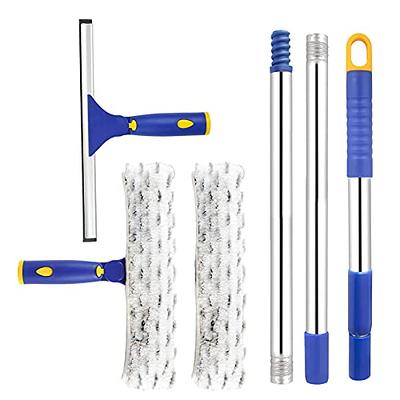 1 Set Window Cleaning Kit - Rubber Squeegee, Microfiber Window