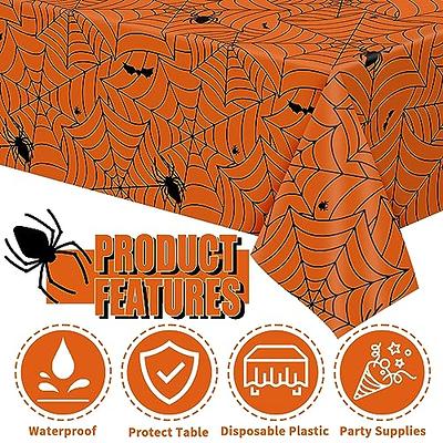 Orange Party Supplies, Paper Plates, Cups, and Napkins (Serves 24