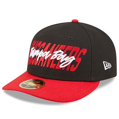 Men's New Era Stone/Red Tampa Bay Buccaneers 2023 NFL Draft Low Profile 59FIFTY Fitted Hat