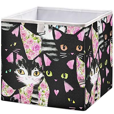 Clothing Storage Bins, Closet Bin With Handles, Foldable Rectangle