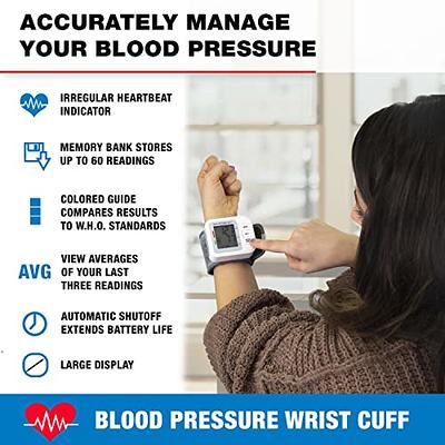  LIFEHOOD Wrist Blood Pressure Monitor for Home Use, 13.5-21.5cm  Automatic Blood Pressure Cuff Wrist - CE, FDA, CA Approved Bluetooth Blood  Pressure Monitor Stores Up to 199 * 2 Readings 