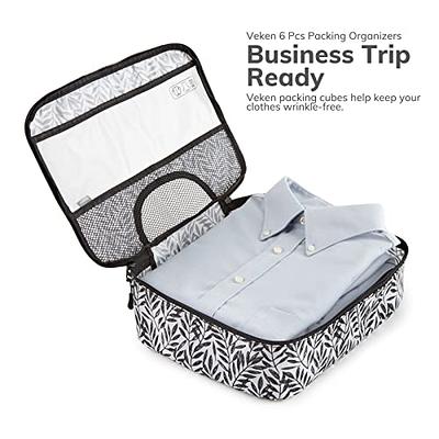 Veken 8 Set Packing Cubes for Suitcases, Travel Essentials Bag Organizers for Carry On, Luggage Organizer Bags Set for Travel Accessories in 4 Sizes (