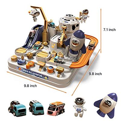 Kids Race Track Toys For Boy Car Adventure Toy For 3 4 5 6 7 Years Old Boys  Girls, Puzzle Rail Car, City Rescue Playsets Magnet Toys W/ 3 Mini Cars