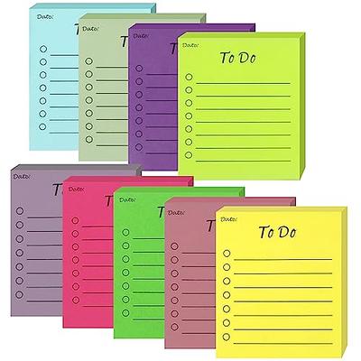 Skycase Sticky Notes, 9 Pads Colored Lined Sticky Notes,3x3.5 inch to Do  List Sticky