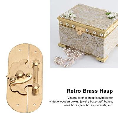 Wnvivi Antique Buckle Latches,Texture Brass Jewelry Box Antique Flip  Lock,Decorative Hasp Latch Hardware for Cabinets Jewelry Chest Drawer -  Yahoo Shopping