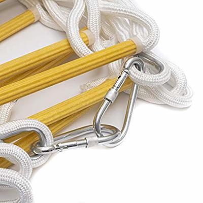 Soft Ladder High Load Rope Ladder for Emergency Fire Fire Escape, Flame  Retardant Ladder, Quick Deployment, with Hook Rope Ladder (Size : 10m)